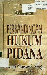 SARI KULIAH: PERBANDINGAN HUKUM PIDANA