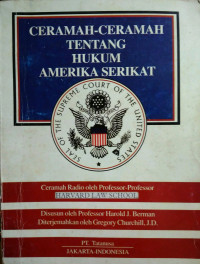 CERAMAH-CERAMAH TENTANG HUKUM AMERIKA SERIKAT