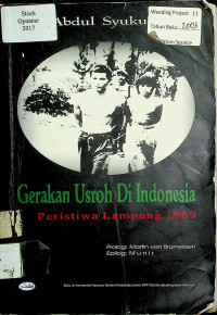 Gerakan Usroh Di Indonesia: Peristiwa Lampung 1989