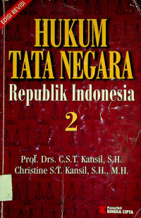 HUKUM TATA NEGARA Republik Indonesia 2, EDISI REVISI