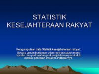 STATISTIK KESEJAHTERAAN RAKYAT 2003