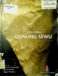 PRASEJARAH GUNUNG SEWU