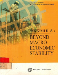 INDONESIA: BEYOND MARCO-ECONOMIC STABILITY