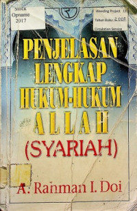 PENJELASAN LENGKAP HUKUM-HUKUM ALLAH (SYARIAH)