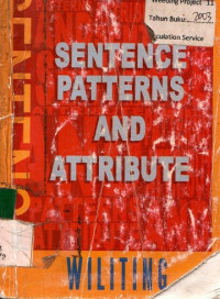 SENTECE PATTERNS AND ATRIBUTE