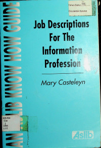 Job Descriptions For The Information Profession