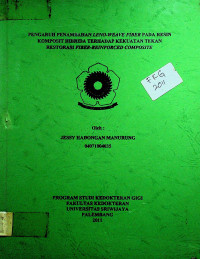 PERBANDINGAN KUMUR-KUMUR EKSTRAK KISMIS DENGAN KLORHEKSIDIN TERHADAP KOLONI Streptococcus mutans PADA SALIVA ANAK SD BABTIS PALEMBANG