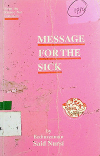 MESSAGE FOR THE SICK