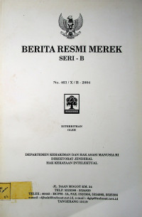 BERITA RESMI MEREK SERI- B No. 463/X/B-2004
