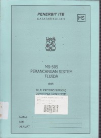 MS- 505 PERANCANGAN SISTEM FLUIDA