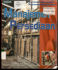 Manajemen Persediaan: Barang Umum dan Suku Cadang untuk Keperluan Pemeliharaan Perbaikan, dan Operasi