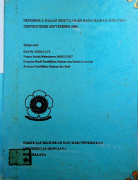 HIPERBOLA DALAM BERITA OLAHRAGA HARIAN SUMATERA EKSPRESS EDISI SEPTEMBER 2004