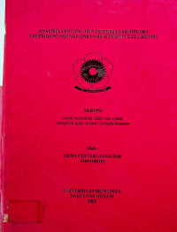 ANALISIS TENTANG IZIN PENDIRIAN KOMPLEKS PALEMBANG SQUARE DARI ASPEK HUKUM TATA RUANG