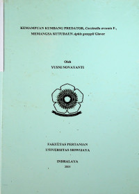 KEMAMPUAN KUMBANG PREDATOR, Coccinella arcuata F., MEMANGSA KUTU DAUN Aphis gossypii Glover