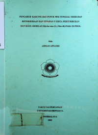 PENGARUH KASCING DAN PUPUK NPK TUNGGAL TERHADAP KETERSEDIAAN DAN SERAPAN P SERTA PERTUMBUHAN DAN HASIL KEDELAI (Glycine max (L.) Merrill) PADA ULTISOL