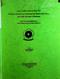 FREKUENSI OBESITAS DAN GAMBARAN POLA MAKAN PADA SISWA ­SISWI SMU XAVERIUS 1 PALEMBANG
