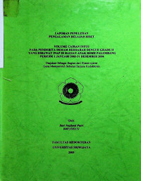 VOLUME CAIRAN INFUS PADA PENDERITA DEMAM BERDARAH DENGUE GRADE II YANG DIRAWAT INAP BAGIAN ANAK RSMH PALEMBANG PERIODE 1 JANUARI 2003-31 DESEMBER 2004