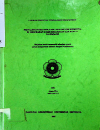 PREVALENSI NYERI PINGGANG DAN FAKTOR RISIKONYA DI KELURAHAN 26 ILIR KECAMATAN ILIR BARAT I PALEMBANG