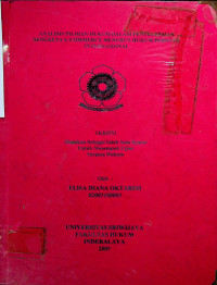 ANALISIS PILIHAN HUKUM DALAM PENYELESAIAN SENGKETA E-COMMERCE MENURUT HUKUM PERDATA INTERNASIONAL