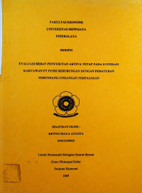 EVALUASI BEBAN PENYUSUTAN AKTIVA TETAP PADA KOPERASI KARYAWAN PT. PUSRI SEHUBUNGAN DENGAN PERATURAN PERUNDANG-UNDANGAN PERPAJAKAN