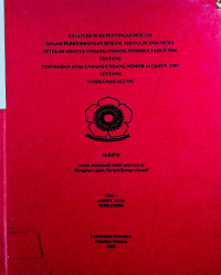 KASASI DEMI KEPENTINGAN HUKUM DALAM PERKEMBANGAN HUKUM PIDANA DI INDONESIA SETELAH ADANYA UNDANG-UNDANG NOMOR 5 TAHUN 2004 TENTANG PERUBAHAN ATAS UNDANG-UNDaNG NOMOR 14 TAHUN 1985 TENTANG MAHKAMAH AGUNG