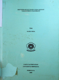 IDENTIFIKASI ZAT WARNA PADA JAJANAN PASAR DI KOTA PALEMBANG