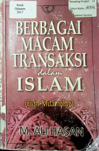 BERBAGAI MACAM TRANSAKSI dalam ISLAM ( Fiqh Muamalat )