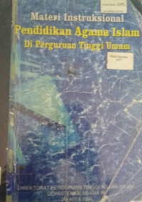 Materi Instruksional Pendidikan Agama Islam Di Perguruan Tinggi Umum