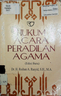 HUKUM ACARA PERADILAN AGAMA (Edisi Baru)