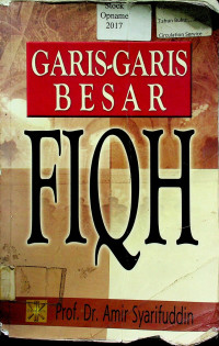 GARIS- GARIS BESAR FIQH