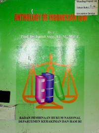 ANTHOLOGY OF INDONESIAN LAW