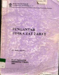 Image of BUKU MATERI POKOK PAFI4442/2SKS/MODUL 1-6: PENGANTAR FISIKA ZAT PADAT