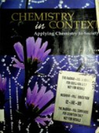 CHEMISTRY in CONTEXT ; Applying Chemistry to Society , Fourth Edition