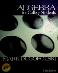 ALGEBRA for College Students Third Edition