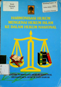 HARMONISASI HUKUM MENGENAI HUKUM ISLAM KE DALAM HUKUM NASIONAL