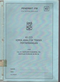 Kimia Analitik Teknik Pertambangan