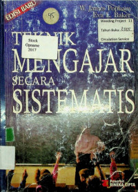 TEKNIK MENGAJAR SECARA SISTEMATIS, Edisi Baru