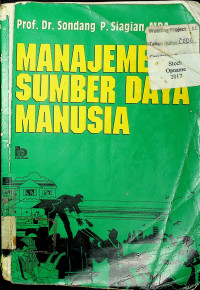 MANAJEMEN SUMBER DAYA MANUSIA