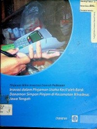 Tinjauan Iklim Investasi Daerah Pedesaan: Inovasi dalam Pinjaman Usaha Kecil oleh Bank Danamon Simpan Pinjam di Kecamatan Wiradesa Jawa Tengah