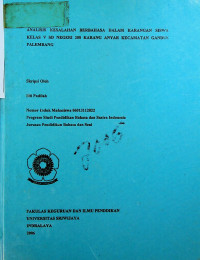 ANALISIS KESALAHAN BERBAHASA DALAM KARANGAN SISWA KELAS V SD NEGERI 208 KARANG ANYAR KECAMATAN GANDUS PALEMBANG