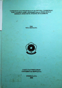 TANGKAPAN LALAT BUAH Bactrocera spp (DIPTERA; TEPHRITIDAE) PADA TANAMAN JAMBU AIR (Syzygium aqueum BURM) DENGAN BEBERAPA DOSIS METIL EUGENOL DI PALEMBANG