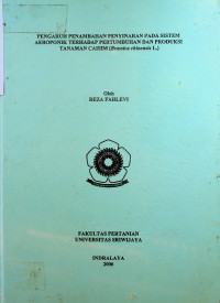 PENGARUH PENAMBAHAN PENYINARAN PADA SISTEM AEROPONIK TERHADAP PERTUMBUHAN DAN PRODUKSI TANAMAN CAISIM (Brassica chinensis L.)