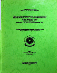 PREVALENSI TUBERKULOSIS DAN MONITORING PROGRAM PENANGGULANGAN TUBERKULOSIS DI KECAMATAN SAKO KOTA PALEMBANG PERIODE 1 JANUAR1-31 DESEMBER 2005