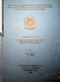 PENGARUH SAMBUNGAN PENGECORAN TERHADAP KUAT LENTUR BENDA UJI BALOK BETON MUTU K-225 DENGAN TAMBAHAN PASTA SEMEN