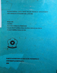RAGAM BAHASALISAN ARTIS DALAM PROGRAM CEK & RICEK RCTI PERIODE MEI—JUNI 2006