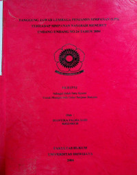 ANALISIS MENGENAI PROSEDUR EKSEKUSI PUTUSAN ARBITRASE ASING (INTERNASIONAL) DALAM KASUS KARAHA BODAS COMPANY (KBC) MENURUT HUKUM DI INDONESIA