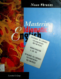 Mastering Idiomatic English: Noun Phrases
