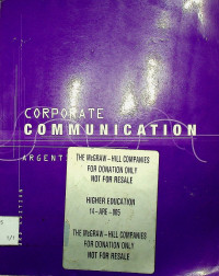 CORPORATE COMMUNICATION