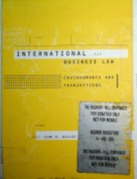 INTERNATIONAL BUSINESS LAW; ENVIRONMENT AND TRANSACTIONS