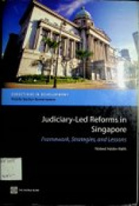 Judiciary-Led Reforms in  Singapore: Framework, Strategies, and Lessons